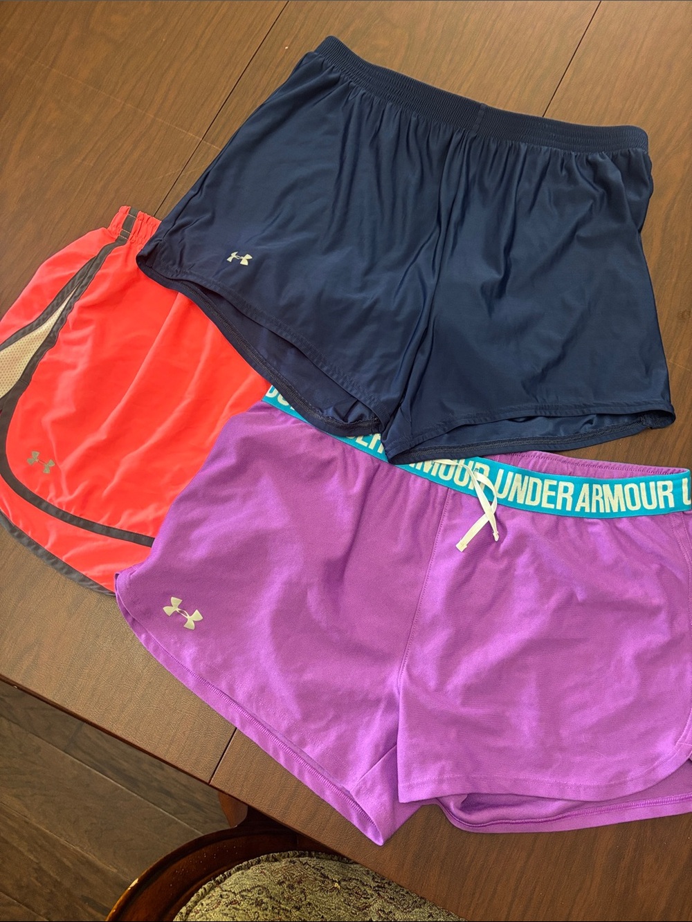 Under Armour Women’s Athletic Shorts - Navy, Purple, Coral